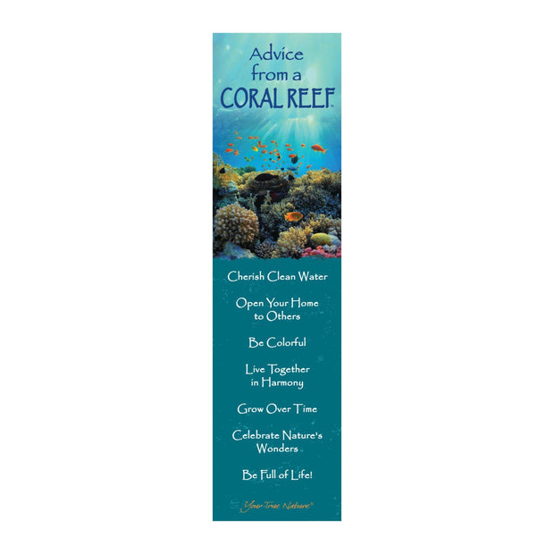 Advice from a Coral Reef Laminated Bookmark