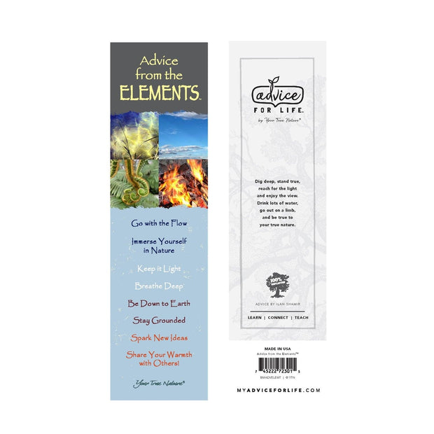 Advice from the Elements Laminated Bookmark