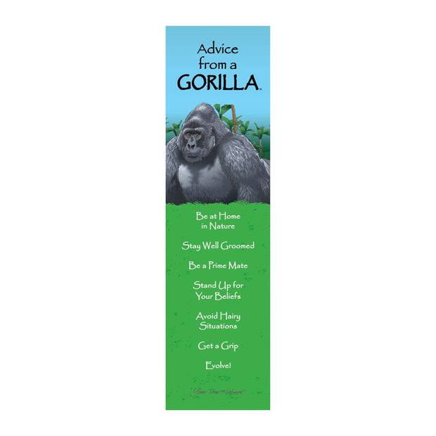 Advice from a Gorilla Laminated Bookmark