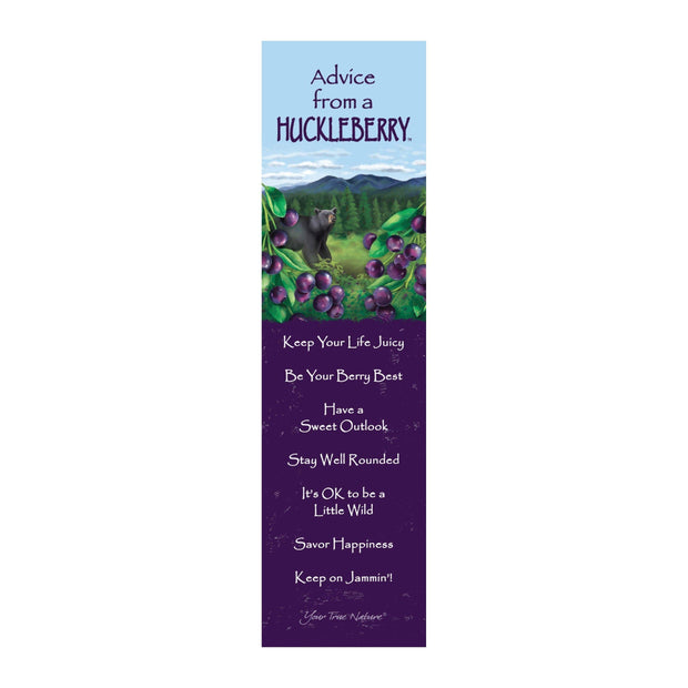 Advice from a Huckleberry Laminated Bookmark