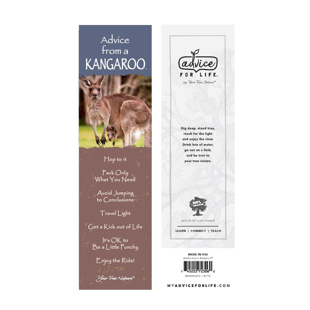 Advice from a Kangaroo Laminated Bookmark