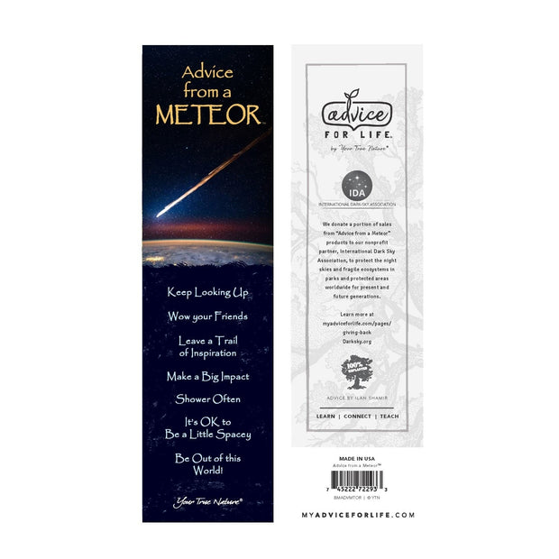 Advice from a Meteor Laminated Bookmark