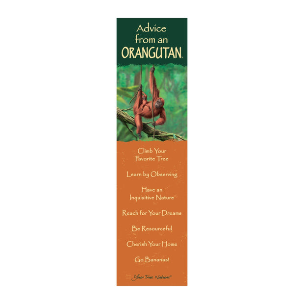 Advice from an Orangutan Laminated Bookmark