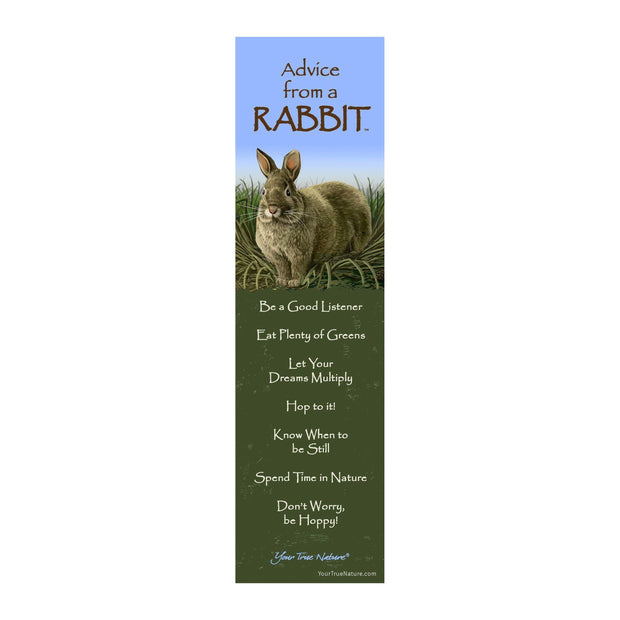 Advice from a Rabbit Laminated Bookmark