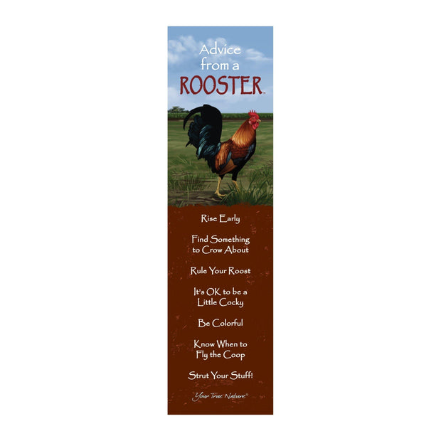 Advice from a Rooster Laminated Bookmark
