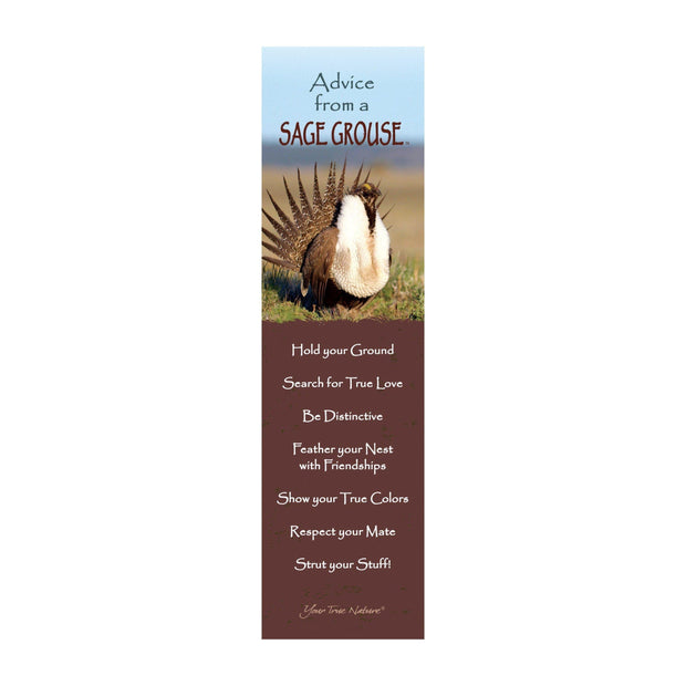 Advice from a Sage Grouse Laminated Bookmark