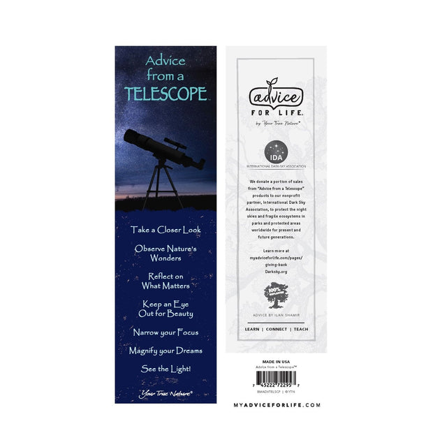 Advice from a Telescope Laminated Bookmark