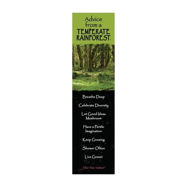 Advice from a Temperate Rainforest Laminated Bookmark