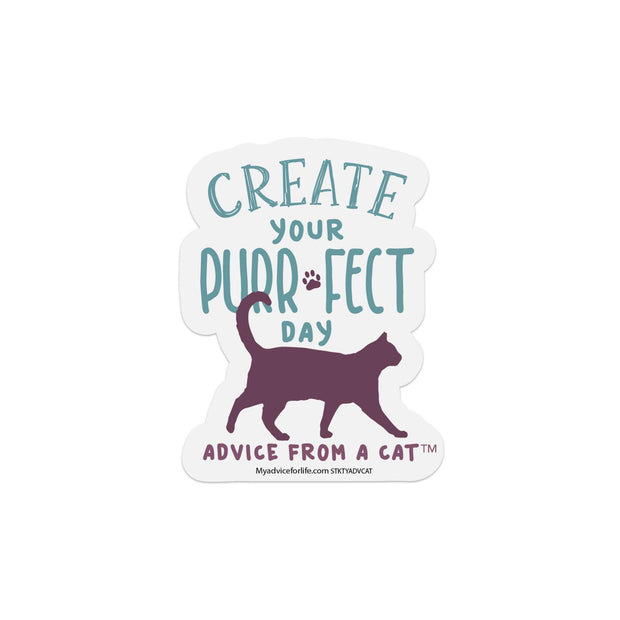 Advice from a Cat-Typography Sticker