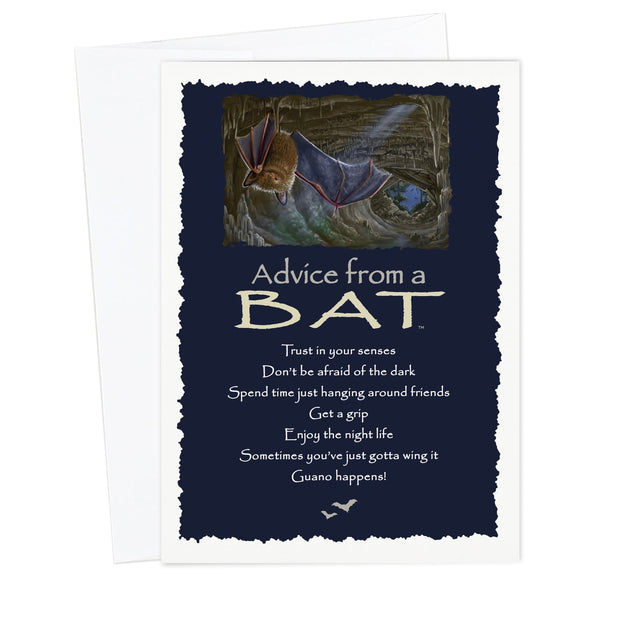 Advice from a Bat Greeting Card