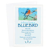 Advice from a Bluebird Greeting Card