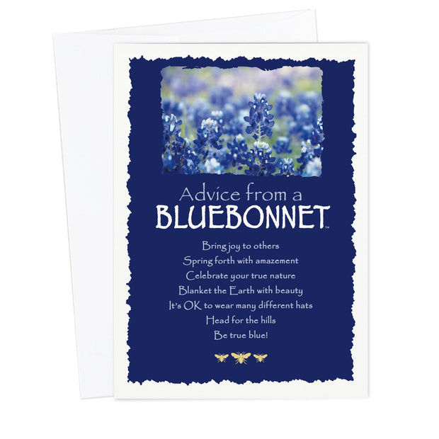 Advice from a Bluebonnet Greeting Card