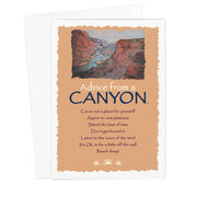 Advice from a Canyon Greeting Card