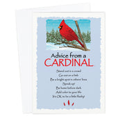 Advice from a Cardinal Winter Holiday Card