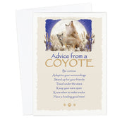 Advice from a Coyote Greeting Card