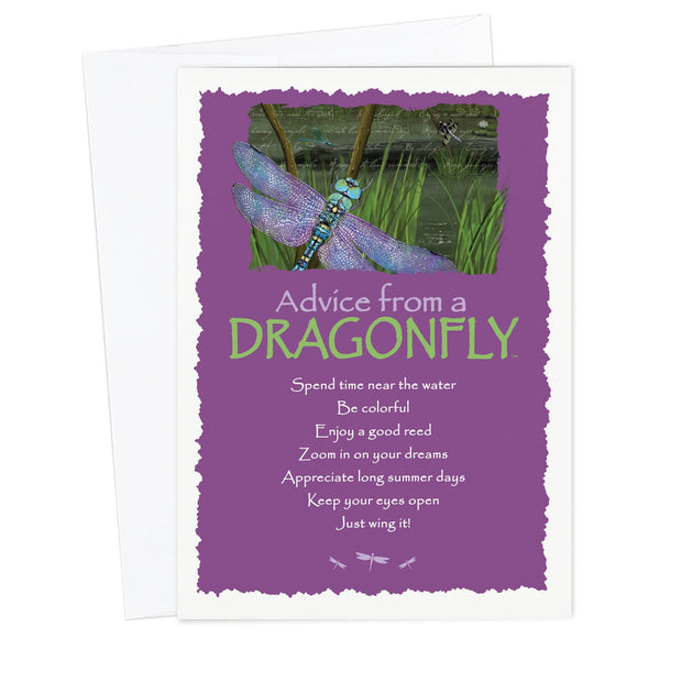 Advice from a Dragonfly Greeting Card