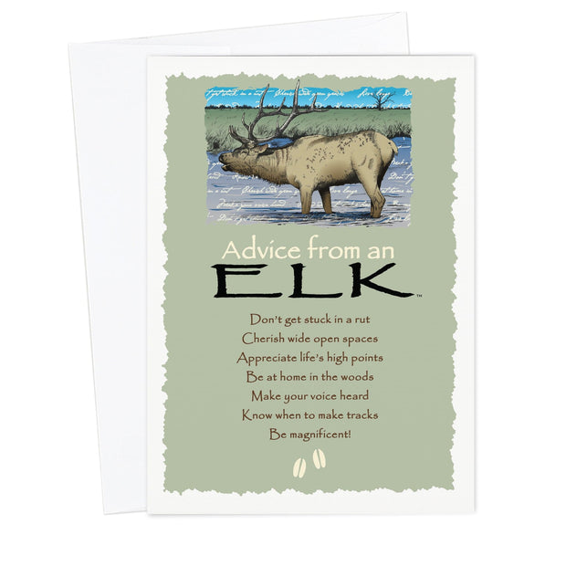 Advice from an Elk Greeting Card