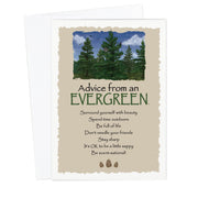 Advice from an Evergreen Greeting Card