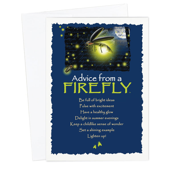 Advice from a Firefly Greeting Card