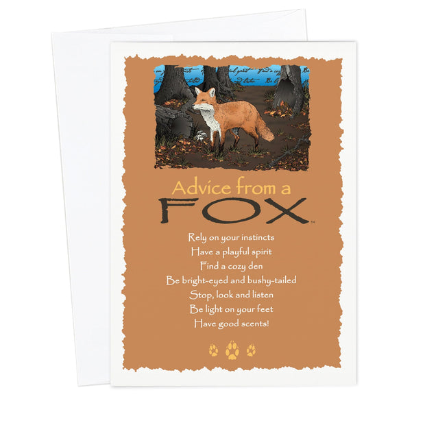 Advice from a Fox Greeting Card