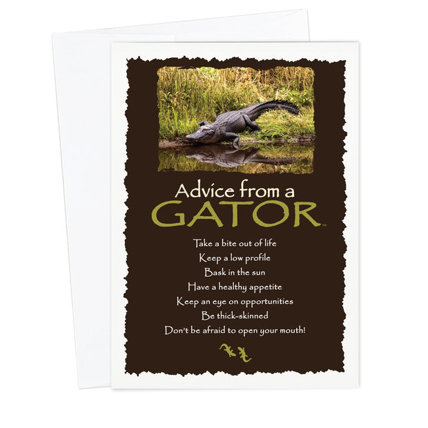 Advice from a Gator Greeting Card
