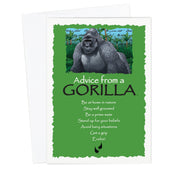 Advice from a Gorilla Greeting Card