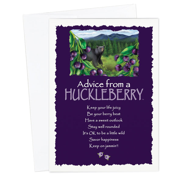 Advice from a Huckleberry Greeting Card