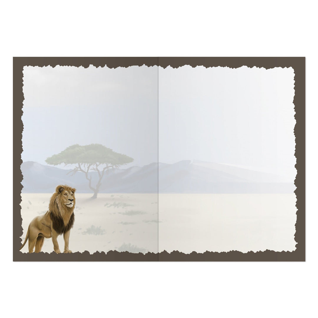 Advice from a Lion Greeting Card