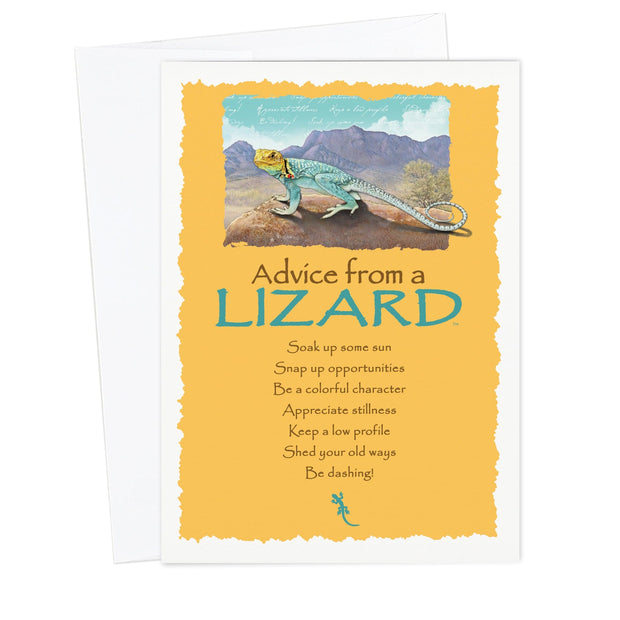 Advice from a Lizard Greeting Card