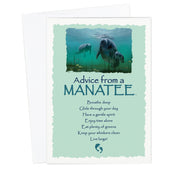 Advice from a Manatee Greeting Card