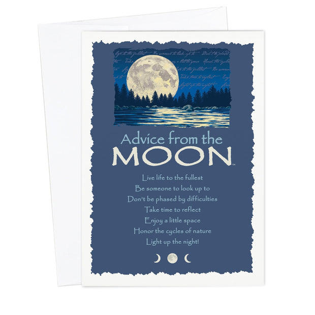 Advice from the Moon Greeting Card