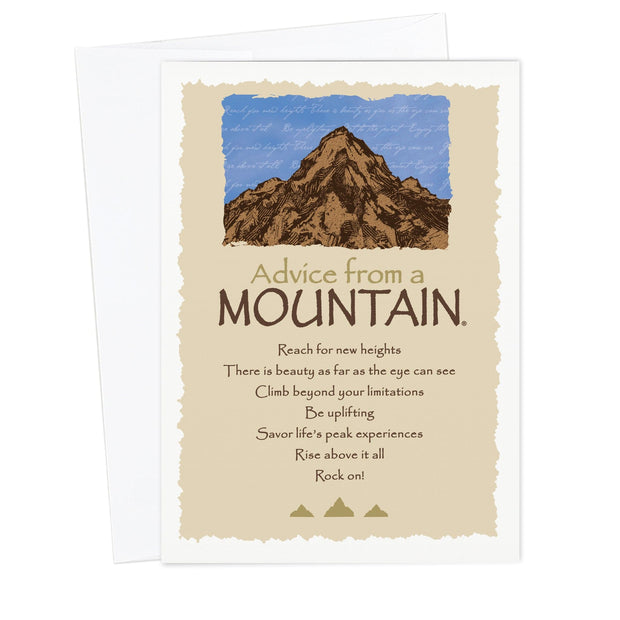 Advice from a Mountain Greeting Card