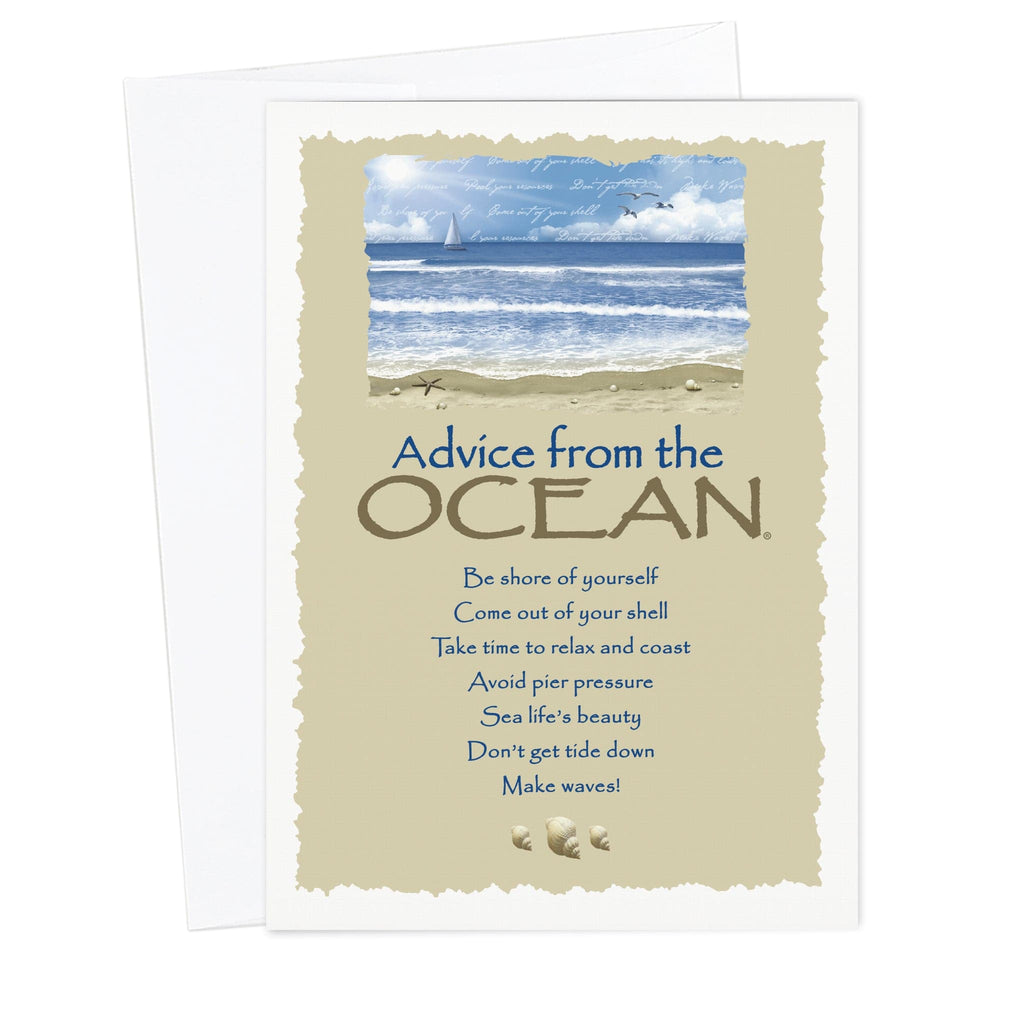 Advice from an Ocean Greeting Card, image size:1024x1024