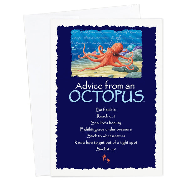 Advice from an Octopus Greeting Card