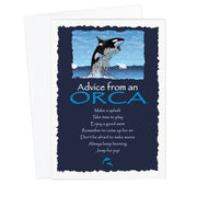 Advice from an Orca Greeting Card