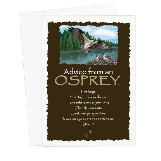 Advice from an Osprey Greeting Card