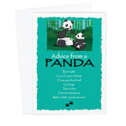 Advice from a Panda Greeting Card