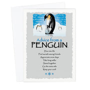 Advice from a Penguin Greeting Card