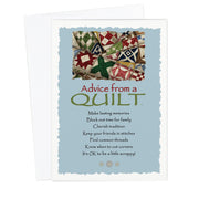 Advice from a Quilt Greeting Card