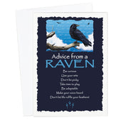 Advice from a Raven Greeting Card