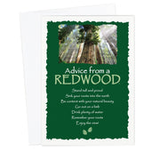 Advice from a Redwood Greeting Card