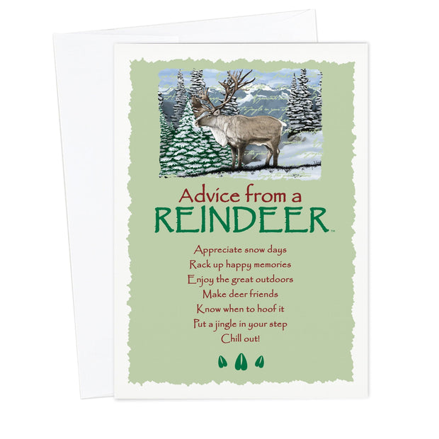 Advice from a Reindeer Christmas Card