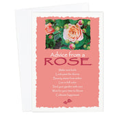Advice from a Rose Greeting Card