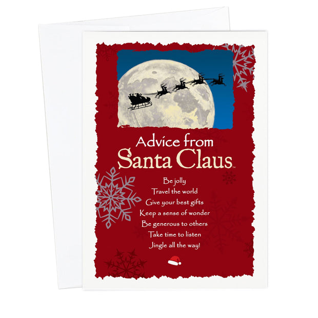 Advice from Santa Claus Christmas Card