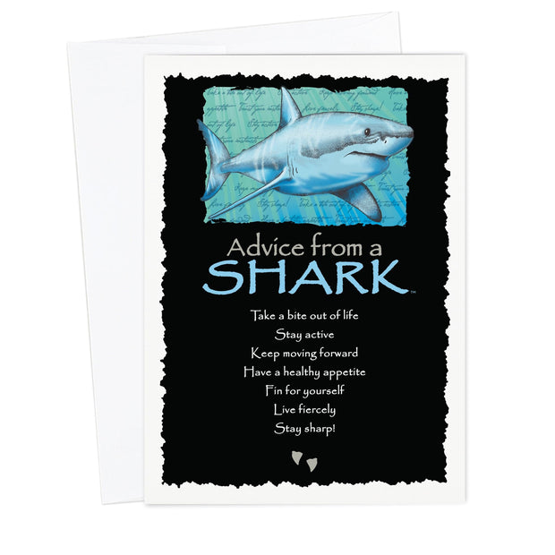 Advice from a Shark Greeting Card