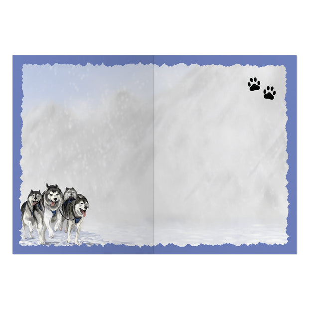 Advice from a Sled Dog Greeting Card