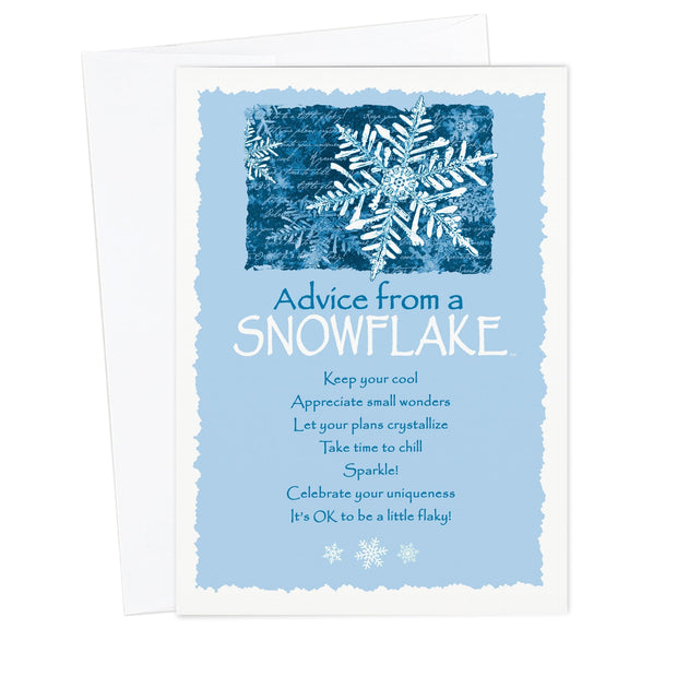 Advice from a Snowflake Holiday Card