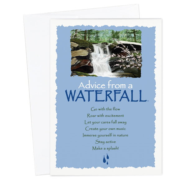Advice from a Waterfall Greeting Card