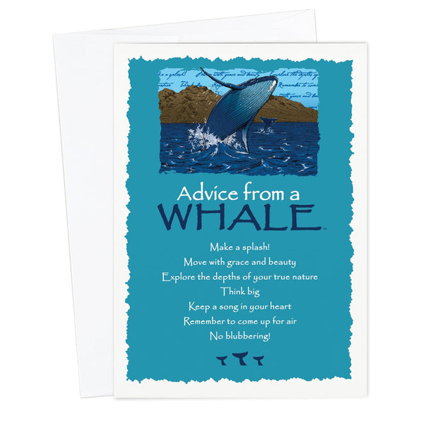 Advice from a Whale Greeting Card