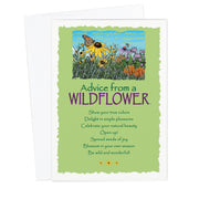 Advice from a Wildflower Greeting Card